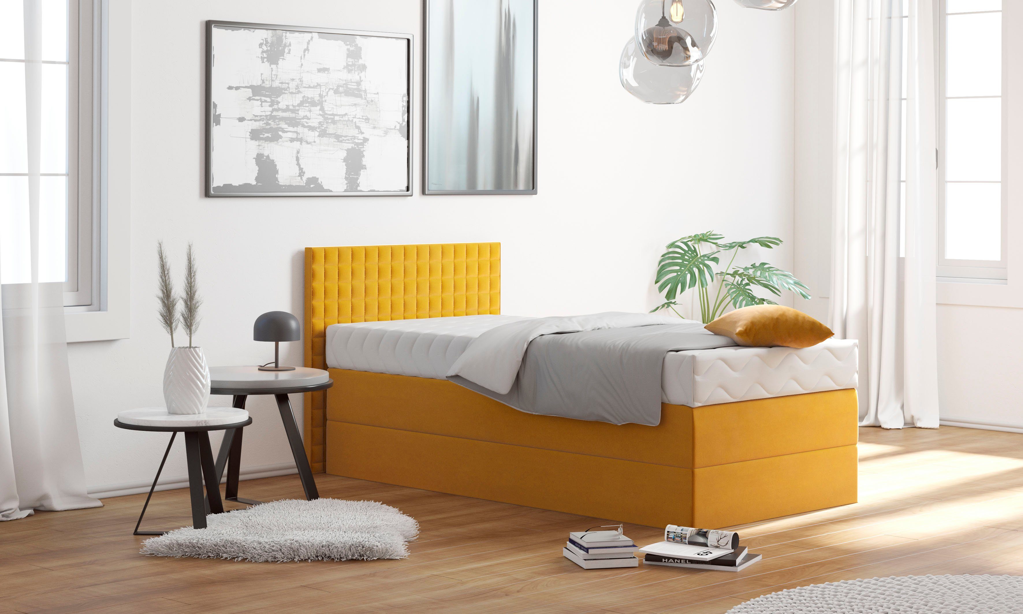 Westfalia Schlafkomfort Boxspringbett, mit Zierkissen, wahlweise mit Topper günstig online kaufen