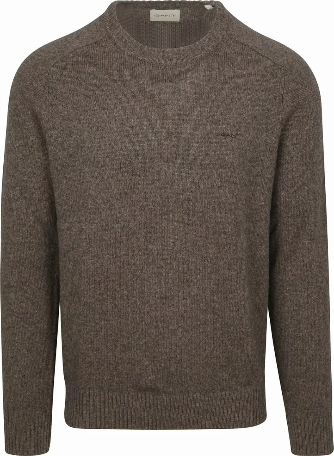 Gant Pullover Wool Blend Braun - Größe 3XL günstig online kaufen