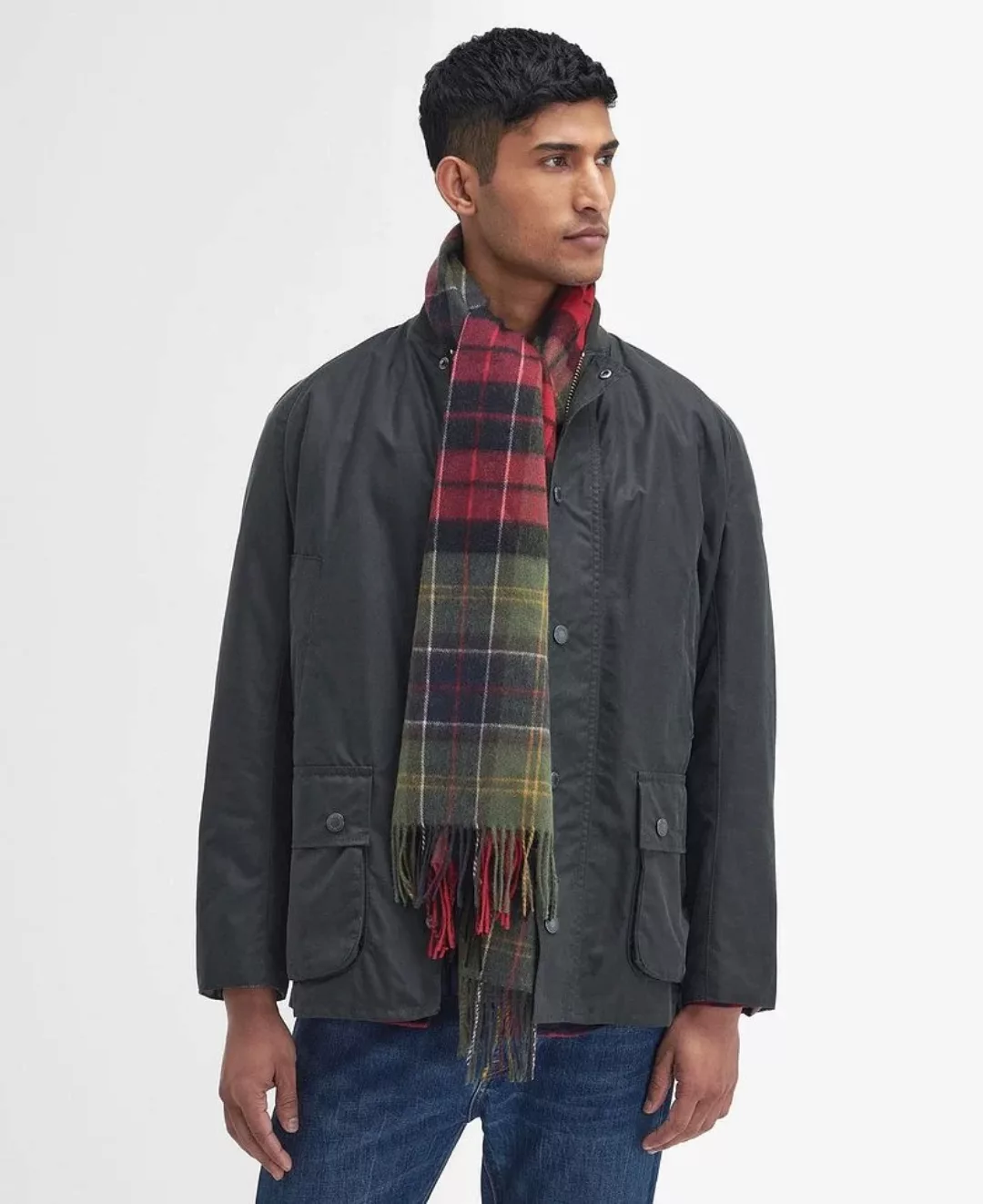 Barbour Schal Patchwork Tartan Rot - günstig online kaufen