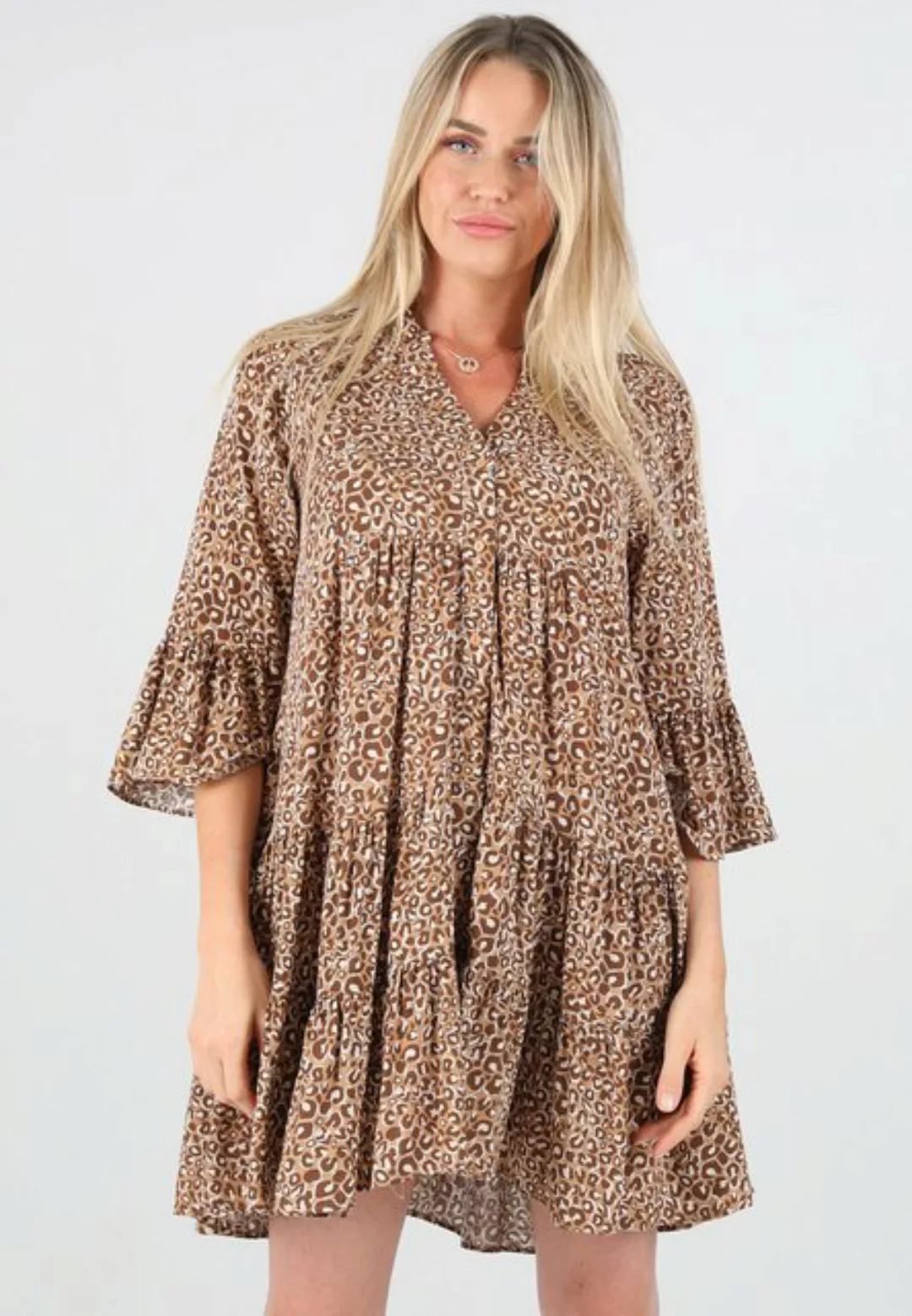 YC Fashion & Style Tunika Leoparden-Tunika aus Viskose aus weich fließender günstig online kaufen