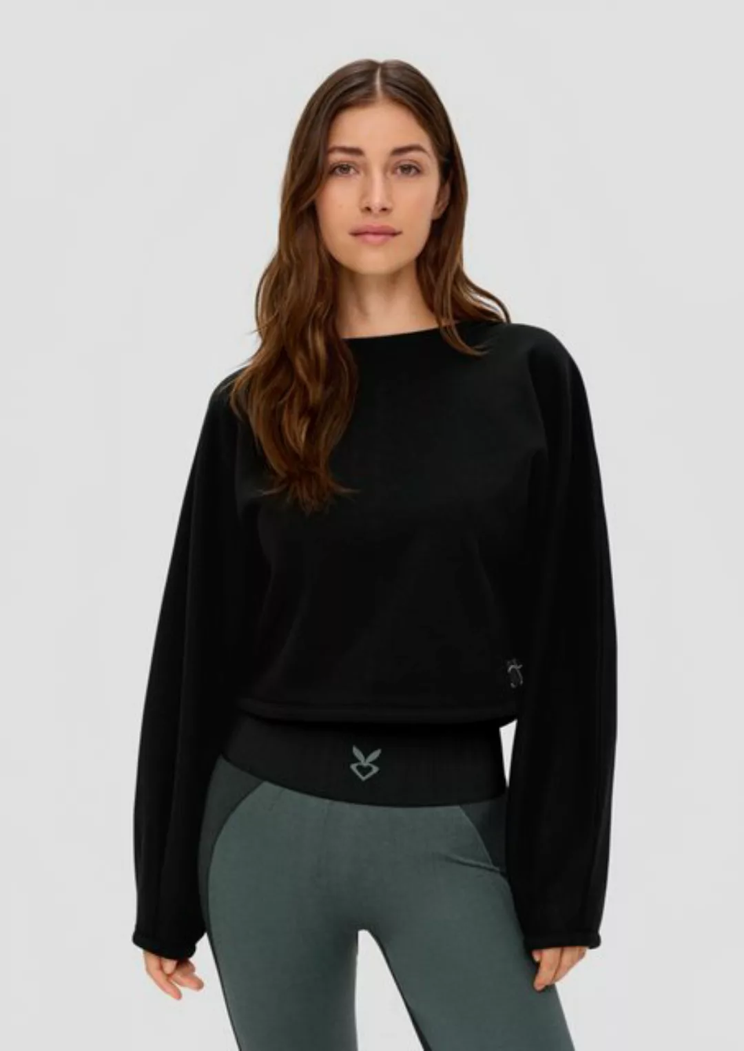 QS Sweatshirt Sweatshirt aus Baumwollmix Ziernaht günstig online kaufen