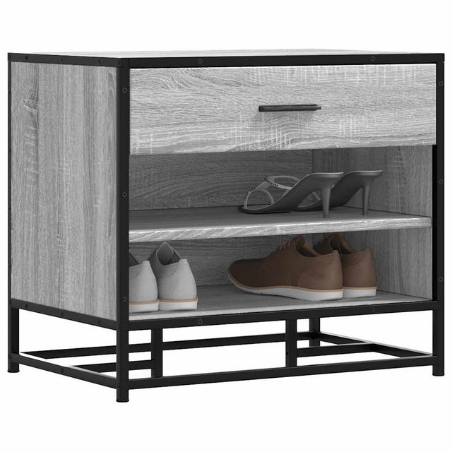 vidaXL Schuhschrank Schuhbank Grau Sonoma 60x40x53,5 cm Holzwerkstoff und M günstig online kaufen