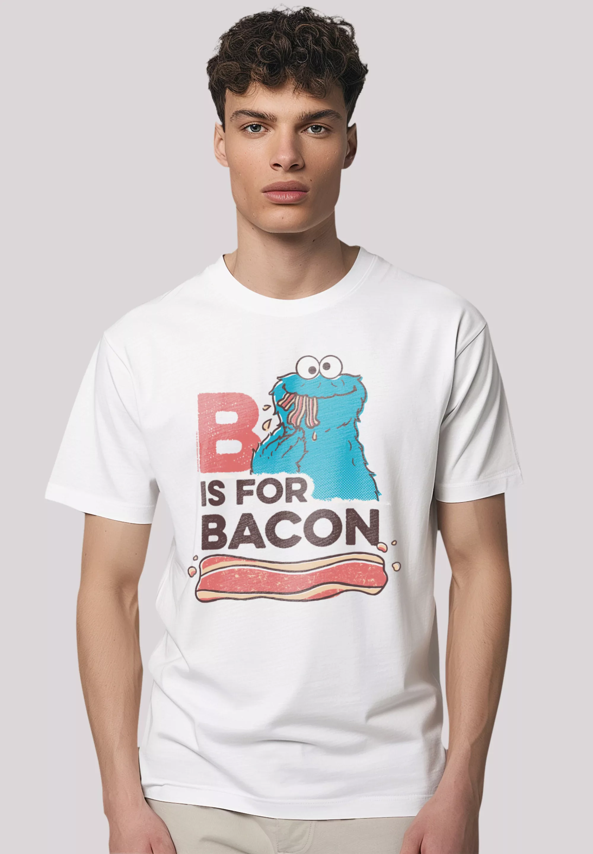 F4NT4STIC T-Shirt "Sesamstraße Cookie Monster Bacon", Premium Qualität günstig online kaufen