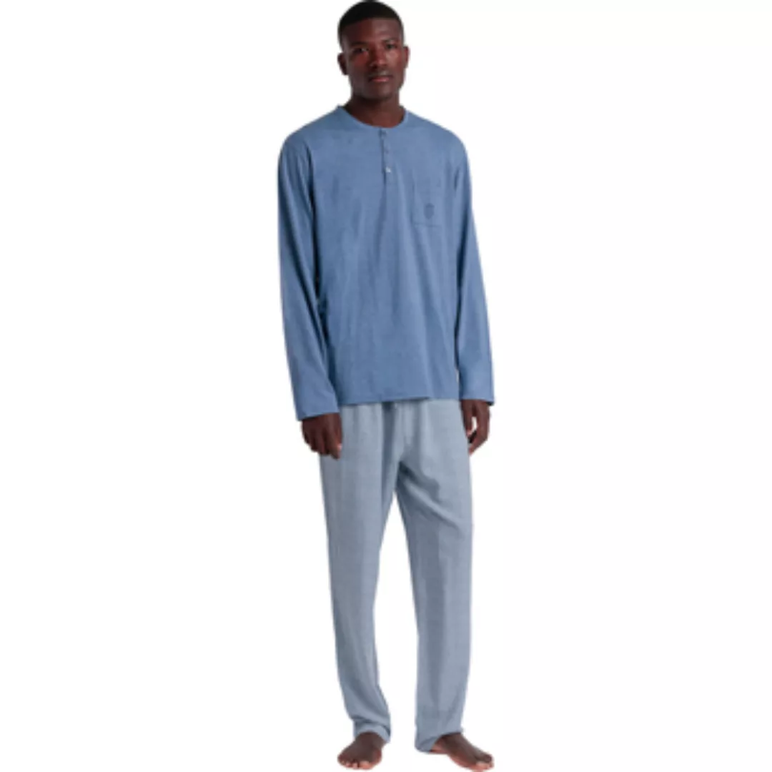 Admas  Pyjamas/ Nachthemden Pyjama Hausanzug Hose Polo Langarm Classic Spig günstig online kaufen