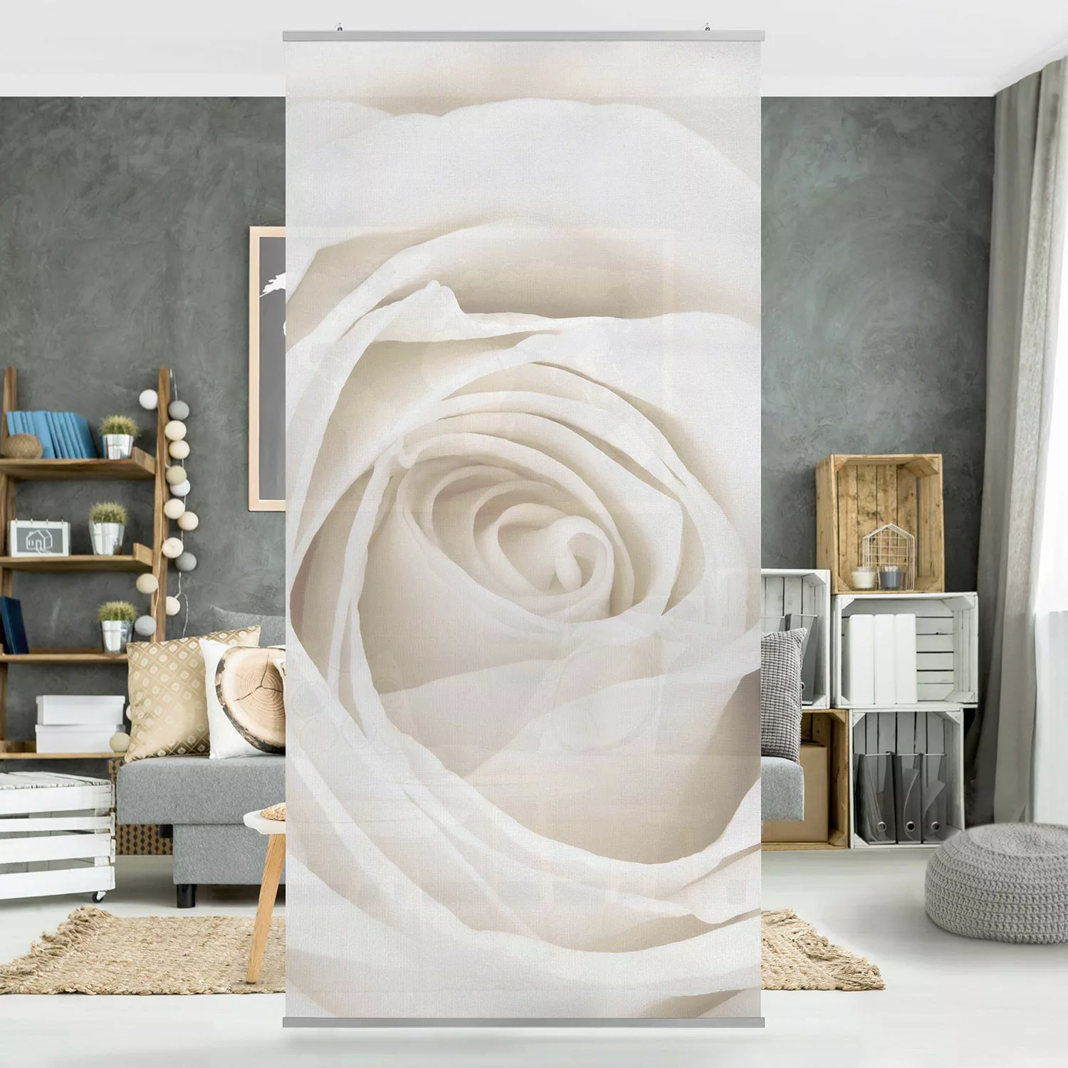 home24 Raumteiler Pretty White Rose günstig online kaufen