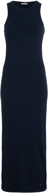 Tommy Hilfiger Jerseykleid SLIM 5X2 RIB MIDI DRESS NS mit Rippenstruktur günstig online kaufen