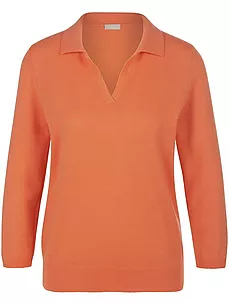 Polo-Pullover 3/4-Arm include orange günstig online kaufen