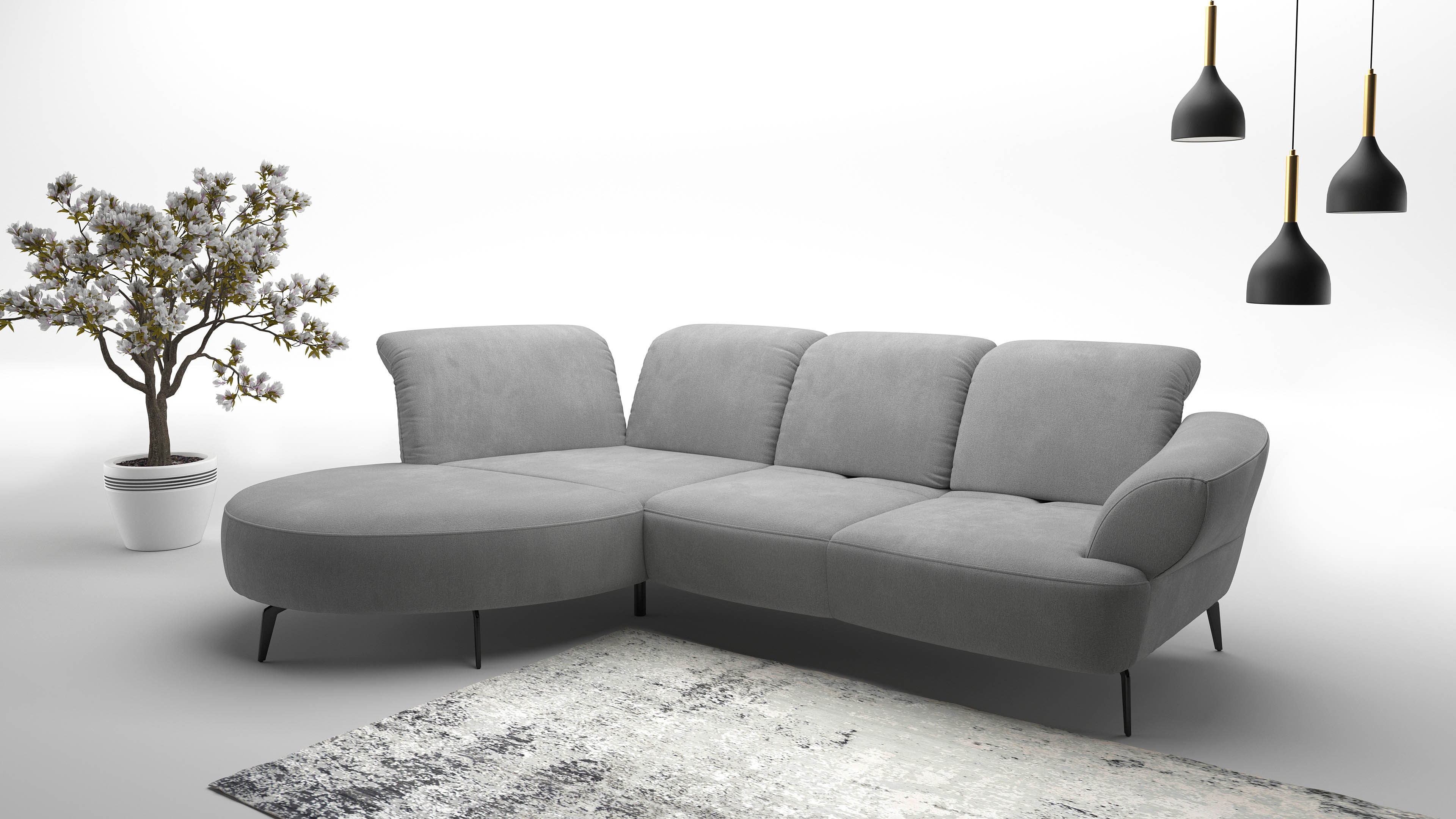 sit&more Ecksofa "Dance, L-Form, inkl. Sitztiefenverstellung", inkl. Click& günstig online kaufen