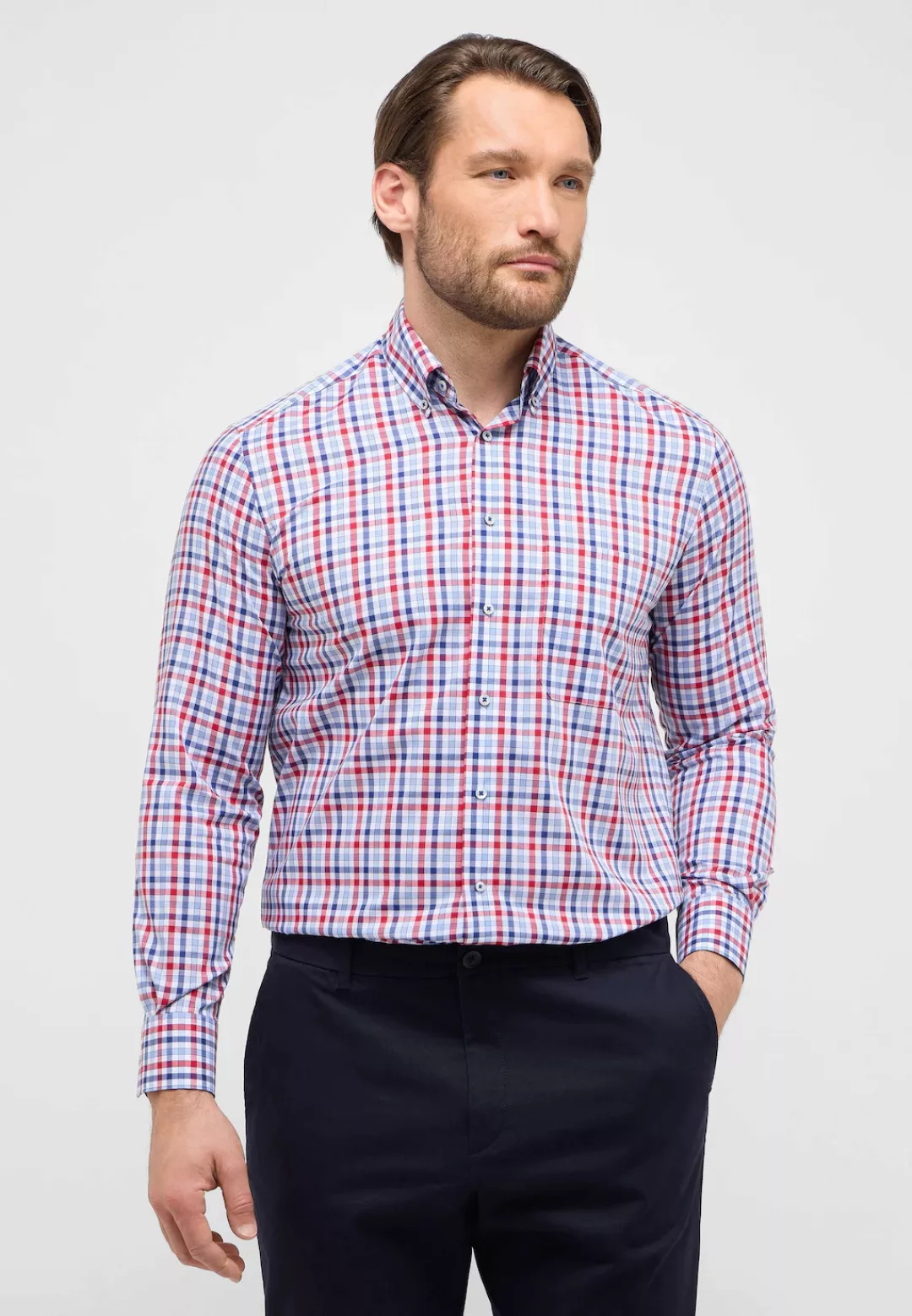 Eterna Langarmhemd "COMFORT FIT", NON IRON (bügelfrei) günstig online kaufen