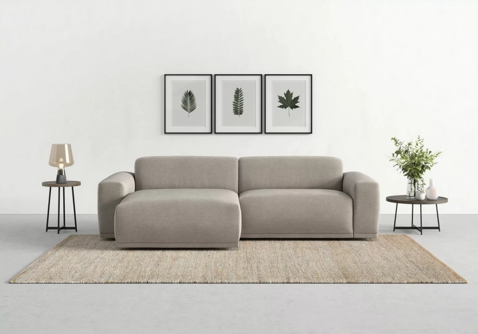 TRENDMANUFAKTUR Ecksofa Braga, mit hochwertigem Kaltschaum, L-Form, in Cord günstig online kaufen