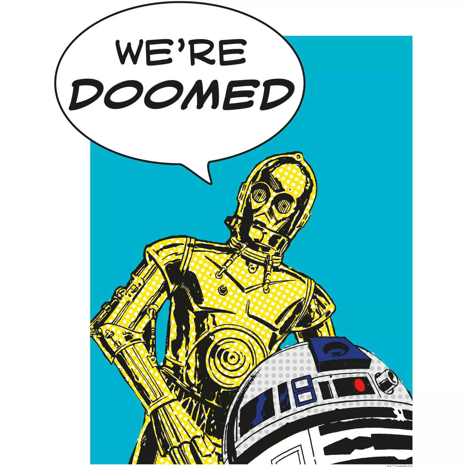 Komar Poster »Star Wars Classic Comic Quote Droids«, Star Wars, (1 St.), Ki günstig online kaufen