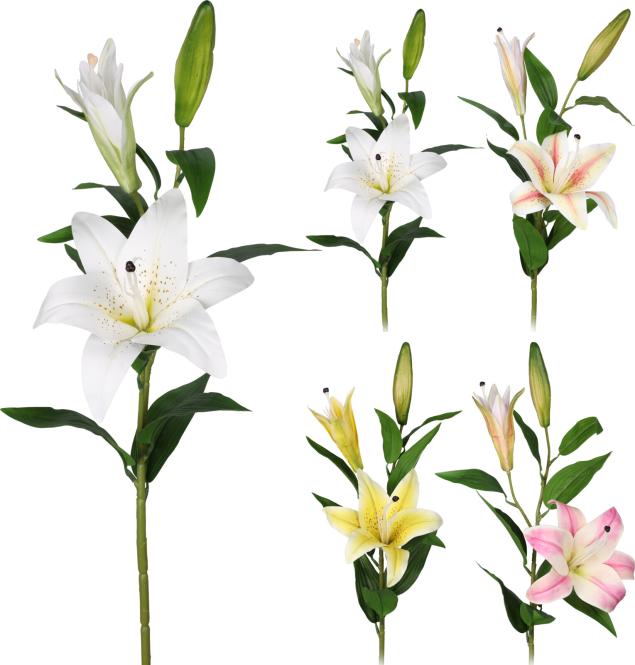 LILIE Kunstblume ca. 95 cm 1 Stück unsortiert Polyester Mehrfarbig günstig online kaufen