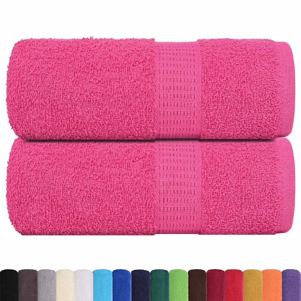 vidaXL Handtuch Gästetücher 2 Stk. Rosa günstig online kaufen