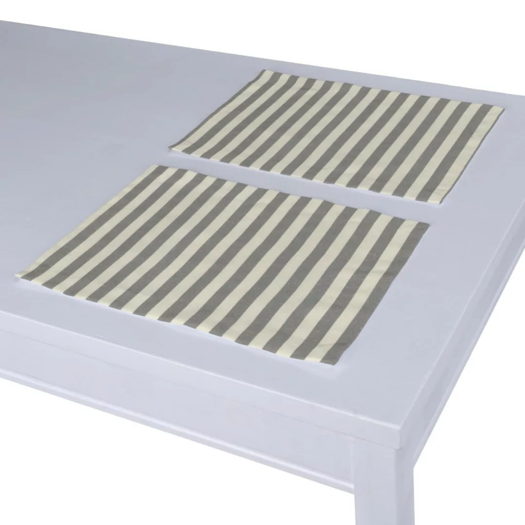 Tischset 2 Stck., grau-ecru , 30 x 40 cm, Quadro (136-12) günstig online kaufen