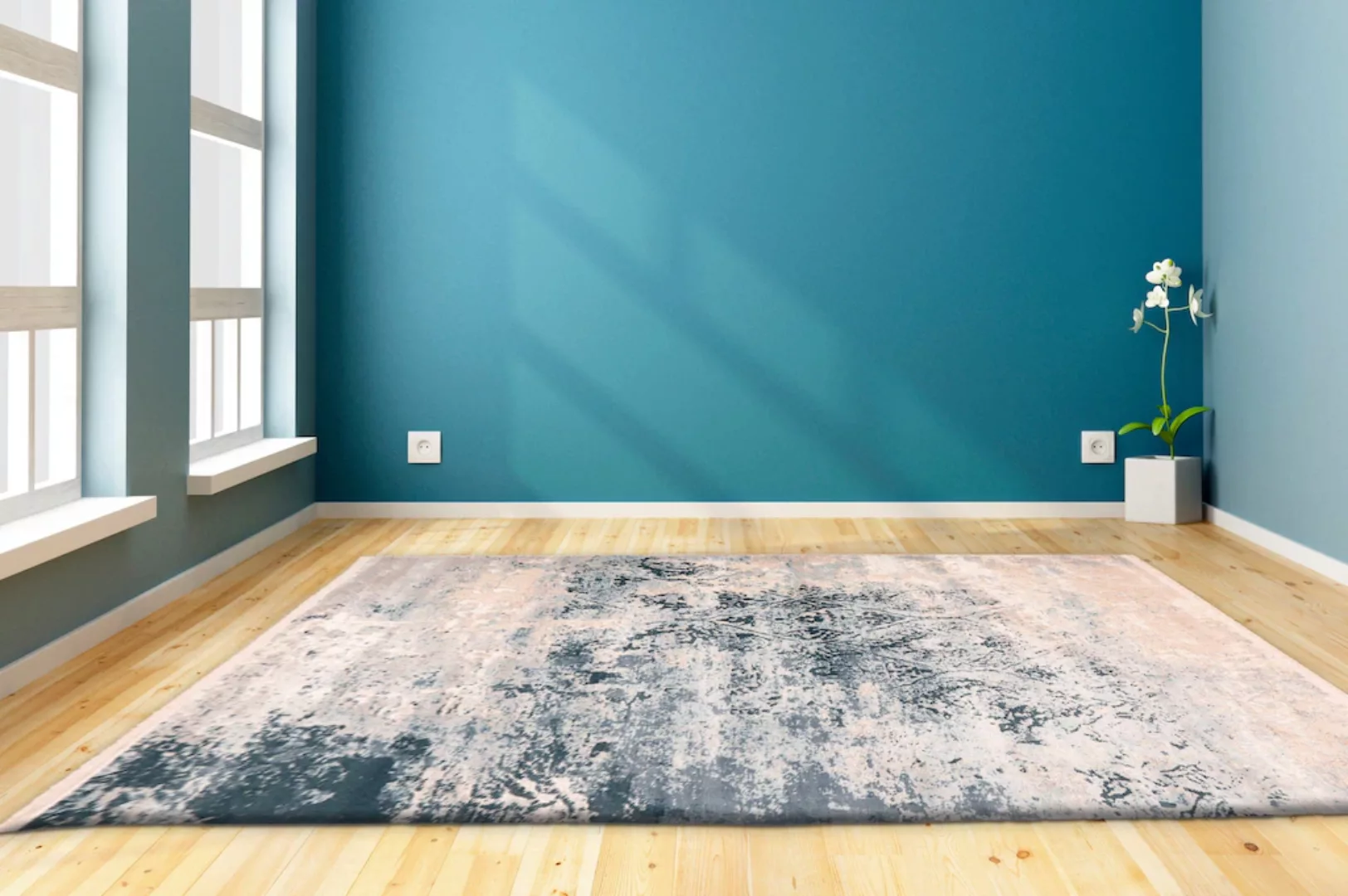 my home Teppich »Bella«, rechteckig, Wohnzimmer günstig online kaufen