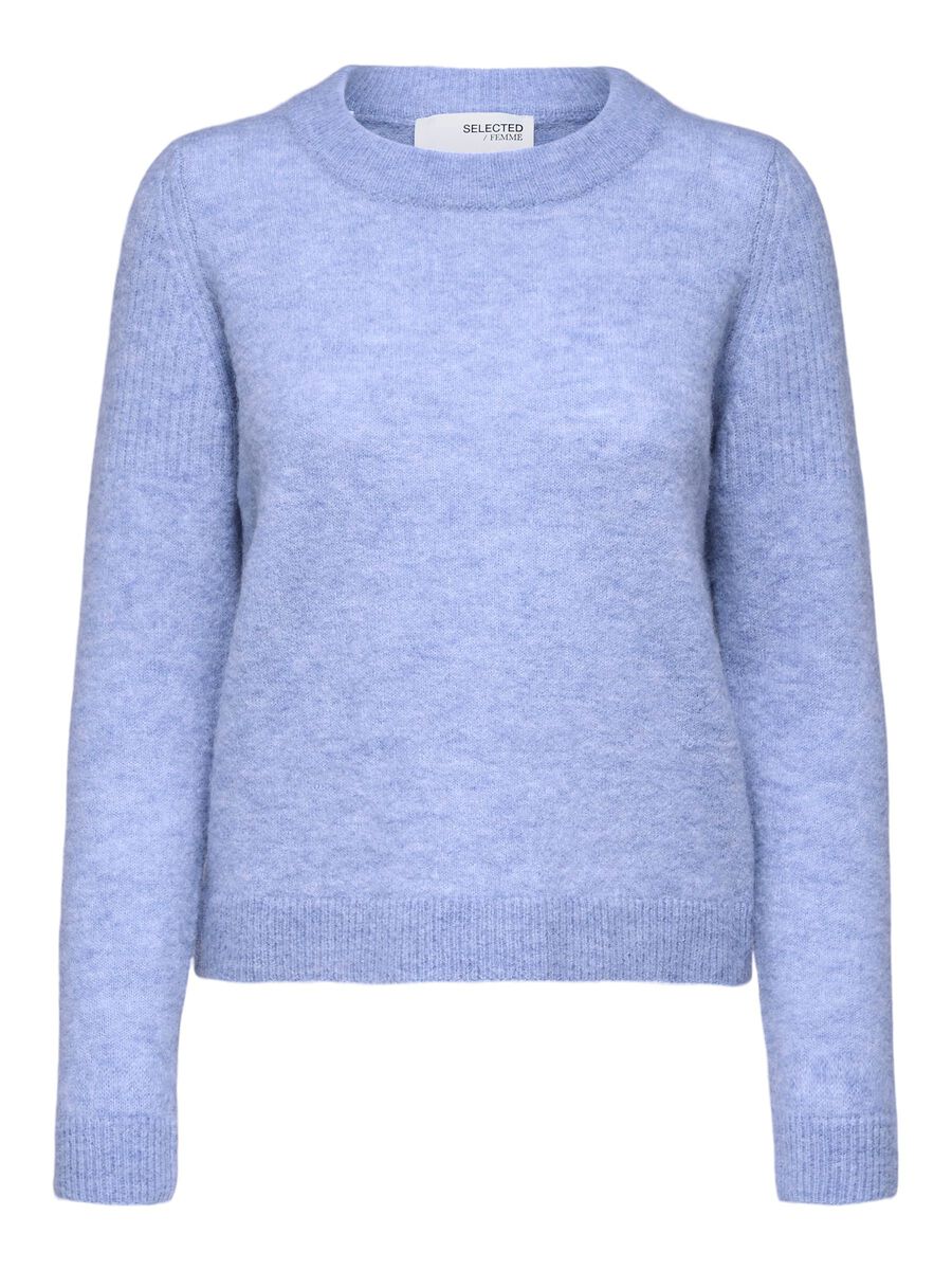 SELECTED Weicher Woll Pullover Damen Violett günstig online kaufen