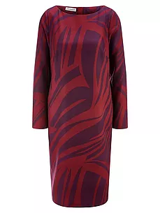 Kleid Rundhals-Ausschnitt Uta Raasch rot günstig online kaufen