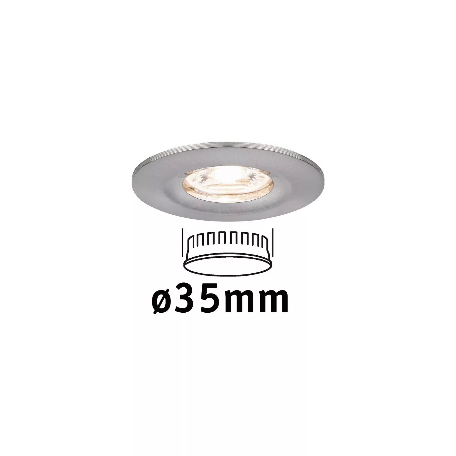 Paulmann "LED Einbauleuchte Nova Mini Coin Einzelleuchte starr IP44 rund 65 günstig online kaufen