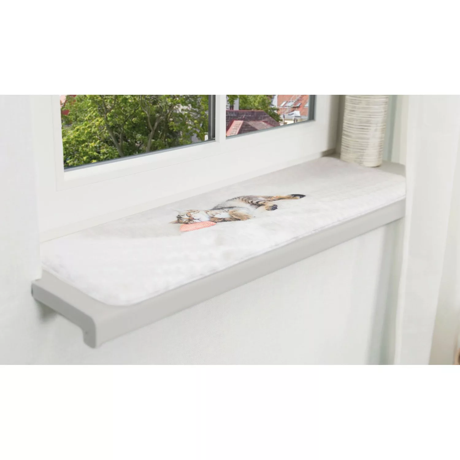 Trixie Liegematte Nani für Fensterbank Grau 90 cm × 28 cm günstig online kaufen