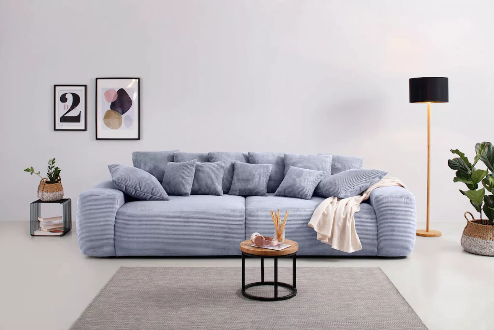 Home affaire Big-Sofa "Sundance, B/T 302/137 cm", Dauerschläfer mit Hygiene günstig online kaufen