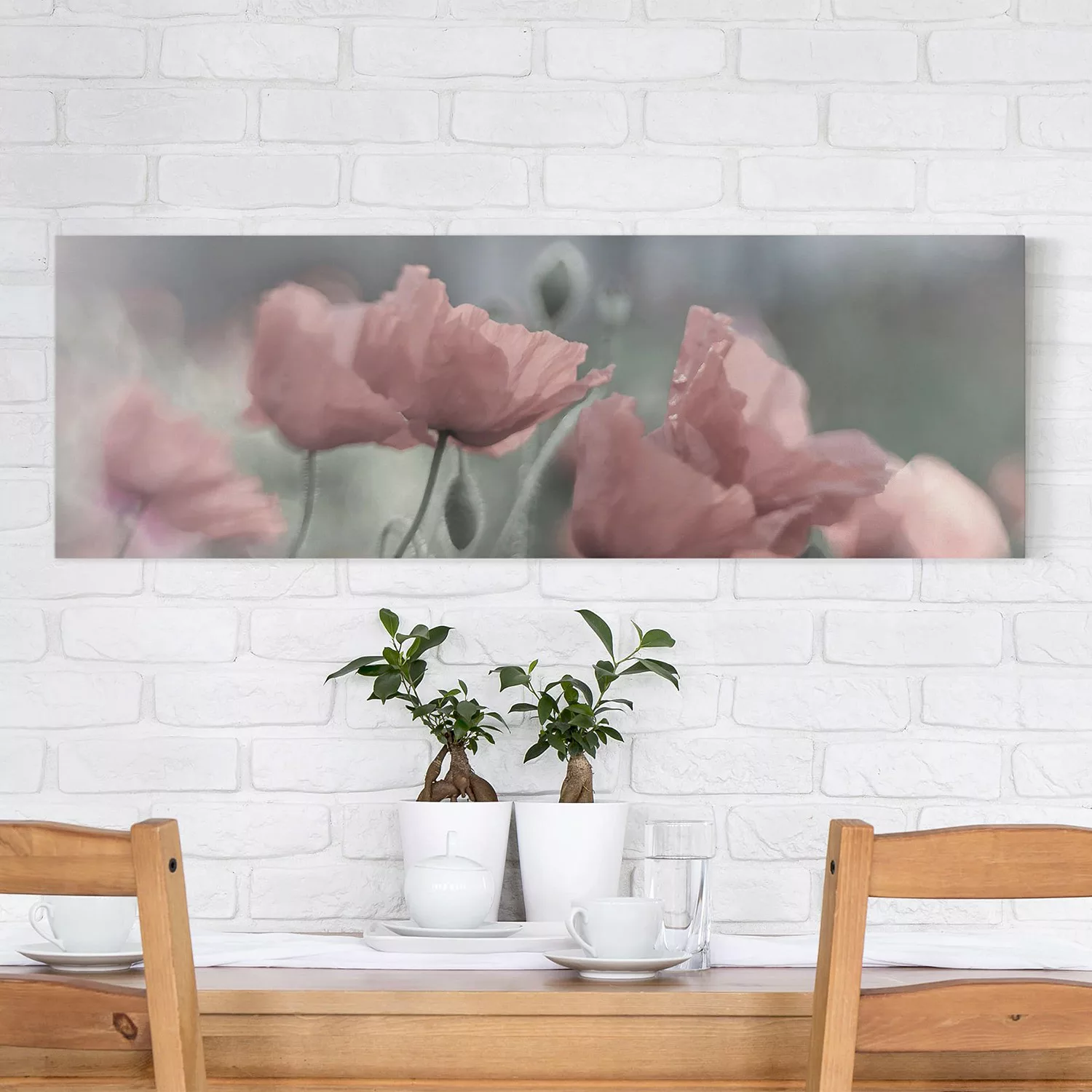 home24 Leinwandbild Malerische Mohnblumen II günstig online kaufen