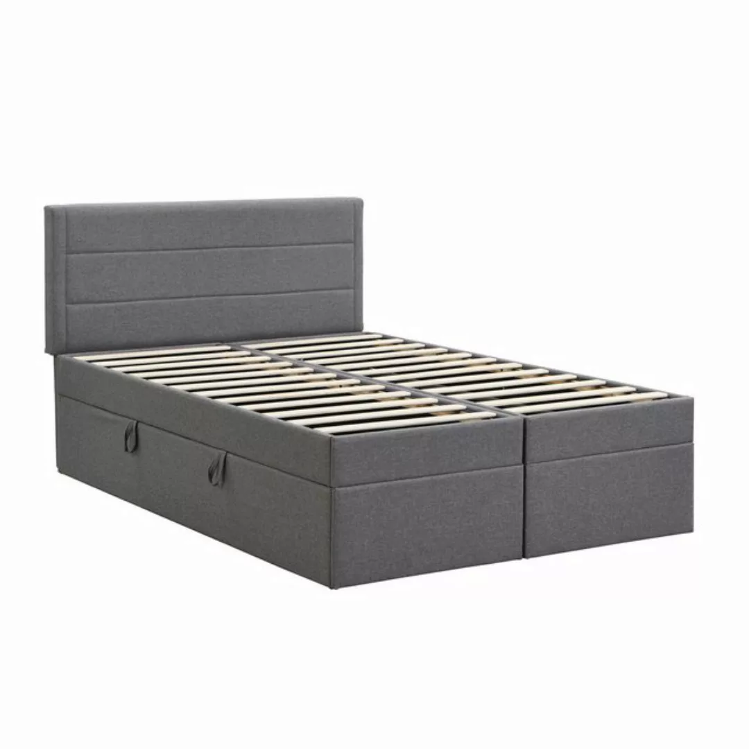 Rutaqian Boxspringbett Stauraumbett Polsterbett, 140x200cm Doppelbett mit L günstig online kaufen