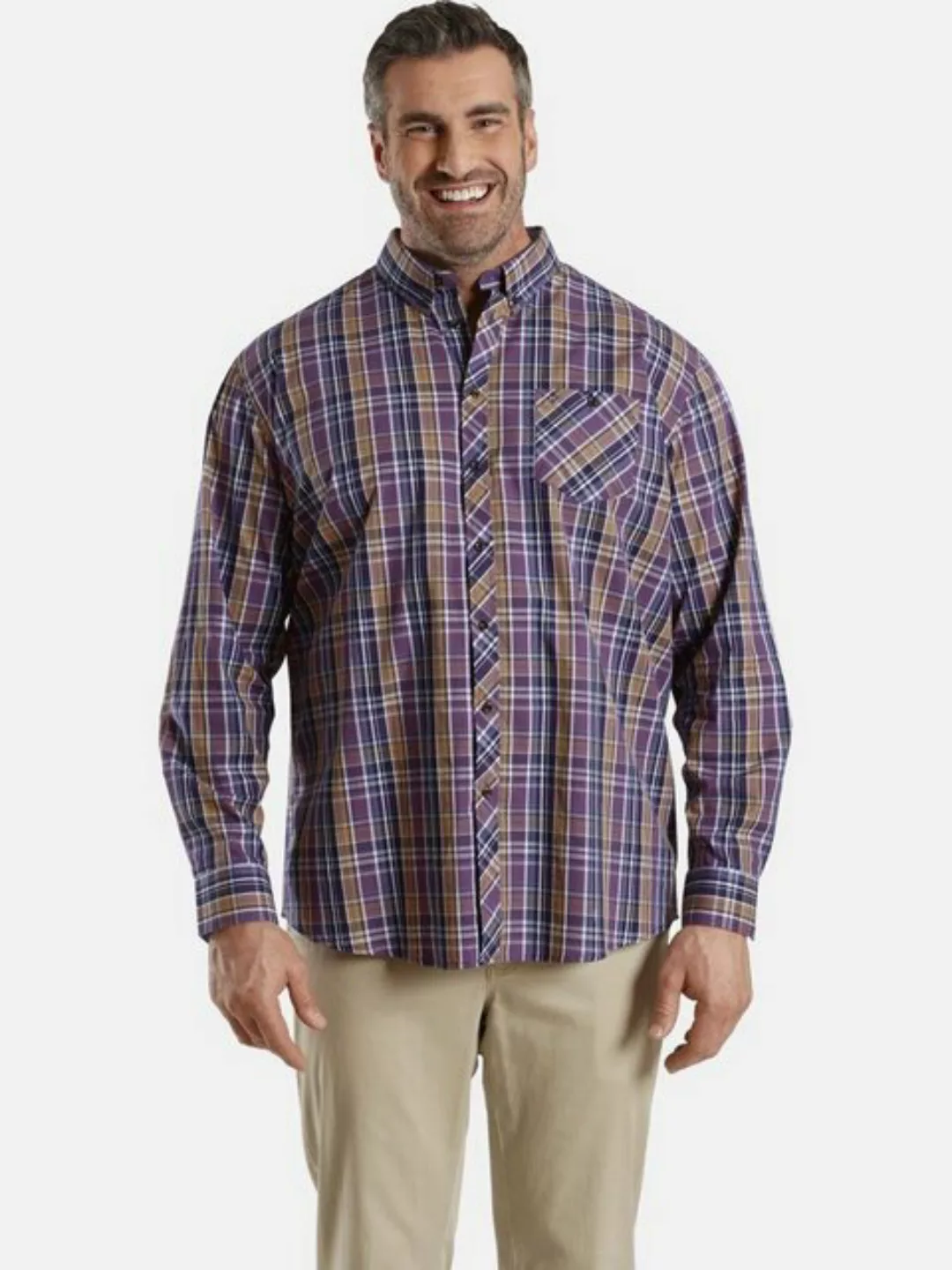 Charles Colby Langarmhemd DUKE LYN mit Button-Down-Kragen günstig online kaufen