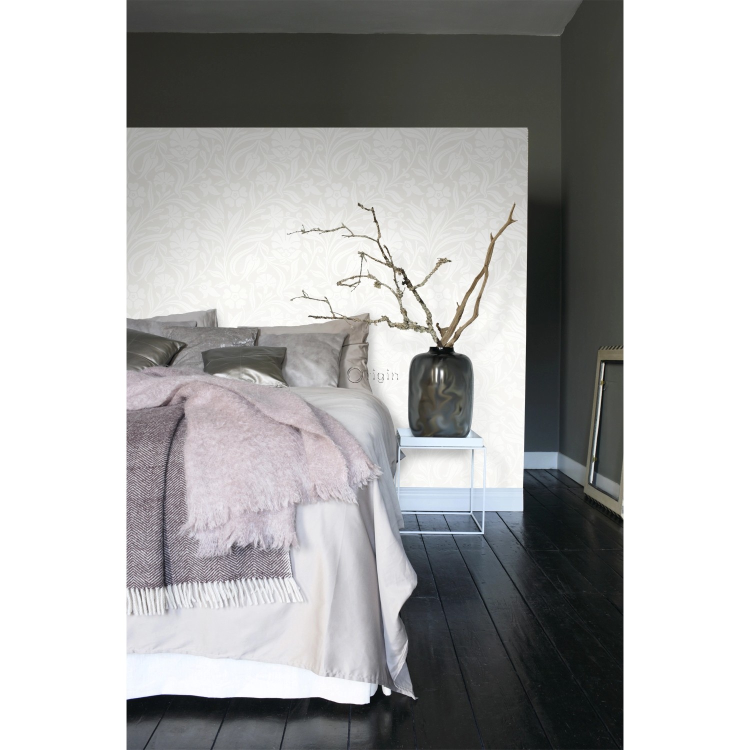Origin Wallcoverings Tapete Blumen Crême-Weiß 53 cm x 10,05 m 346635 günstig online kaufen