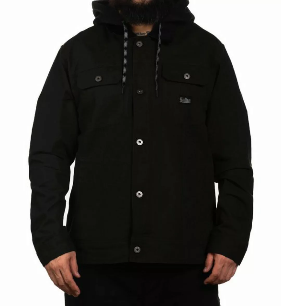 Sullen Clothing Canvasjacke Survivalist Schwarz Art Collective Kapuzenjacke günstig online kaufen