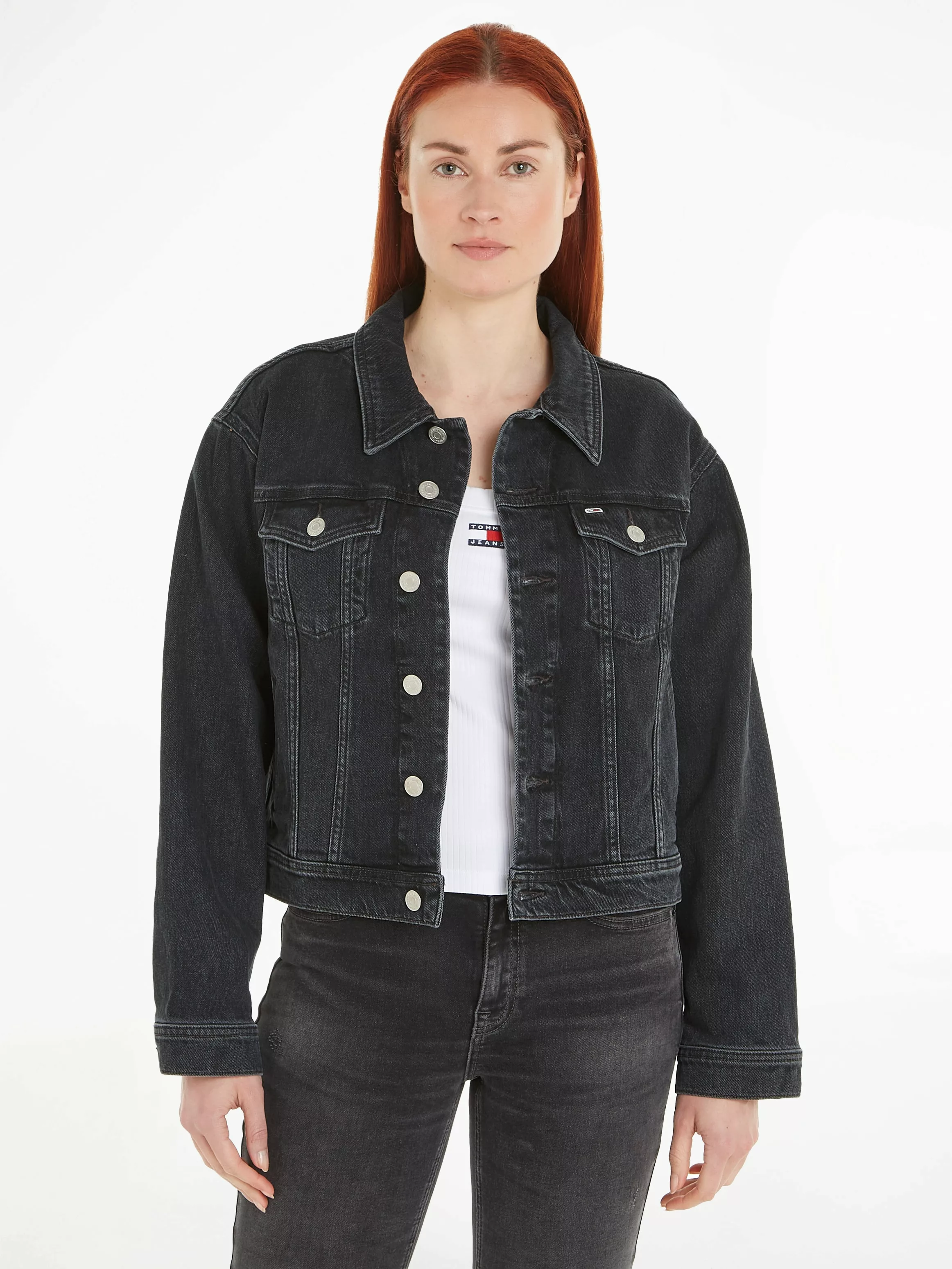 Tommy Jeans Jeansjacke "MOM CLS JACKET CG4181", mit Logpatch günstig online kaufen