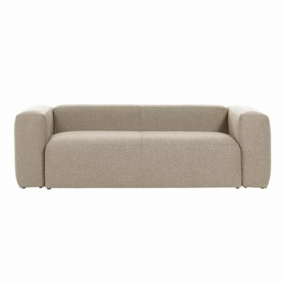 Natur24 Sofa Sofa Blok 2-Sitzer beige 210cm Couch Sitzgelegenheit günstig online kaufen