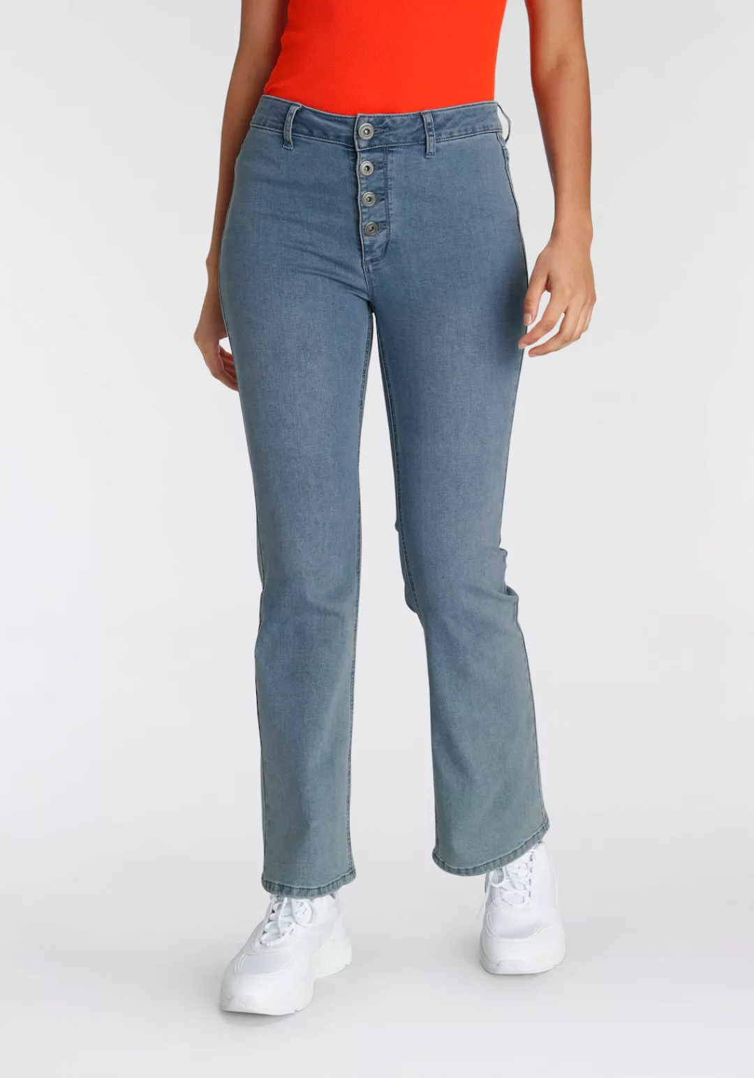 AJC Ankle-Jeans in ausgestellter Bootcut-Form in knöchelfreier Länge günstig online kaufen