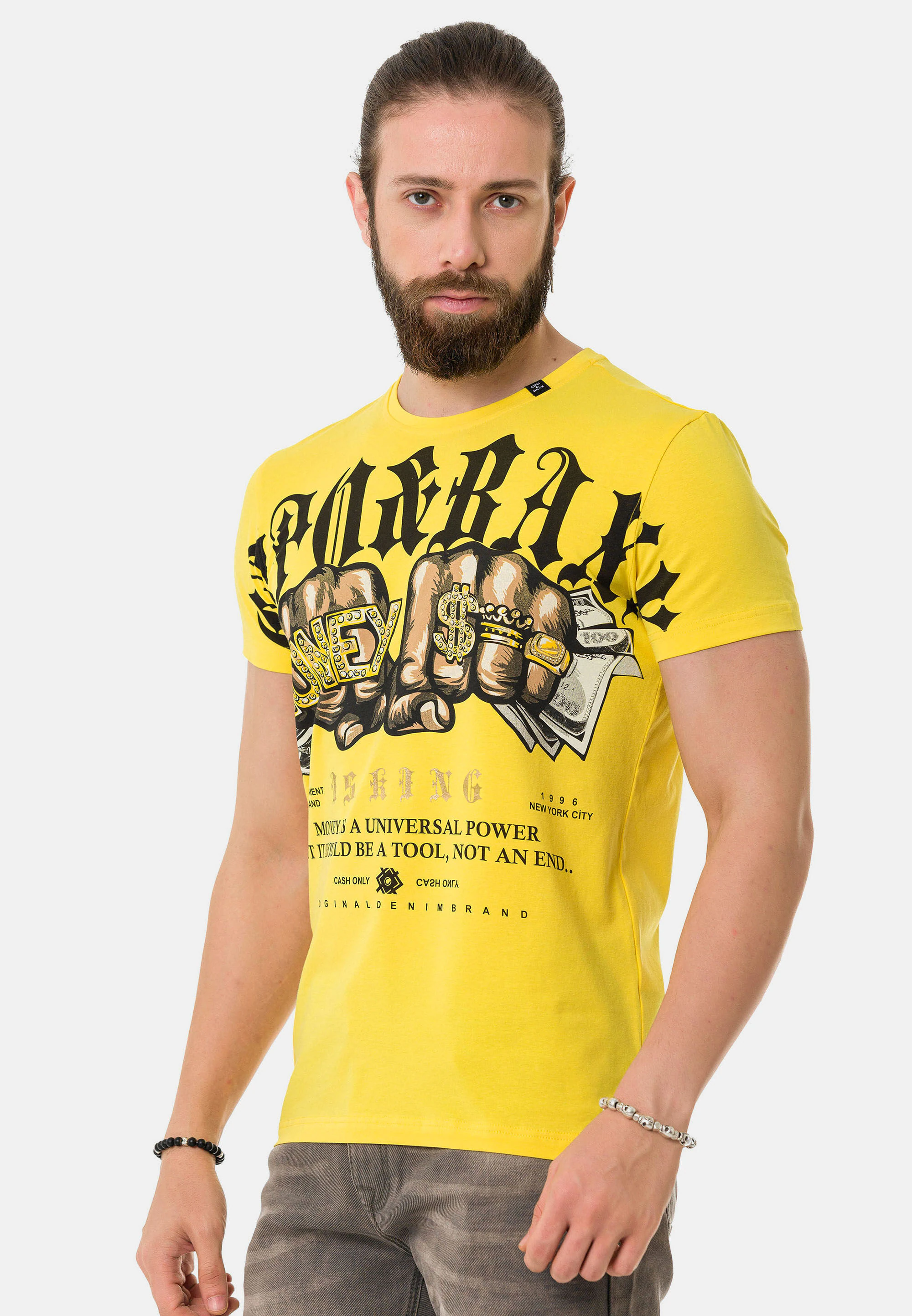 Cipo & Baxx T-Shirt "T-Shirt", mit Rundhals-Ausschnitt günstig online kaufen