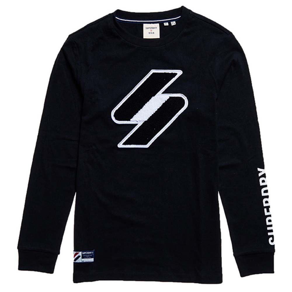 Superdry Code Logo Che Langarm-t-shirt XS Black günstig online kaufen