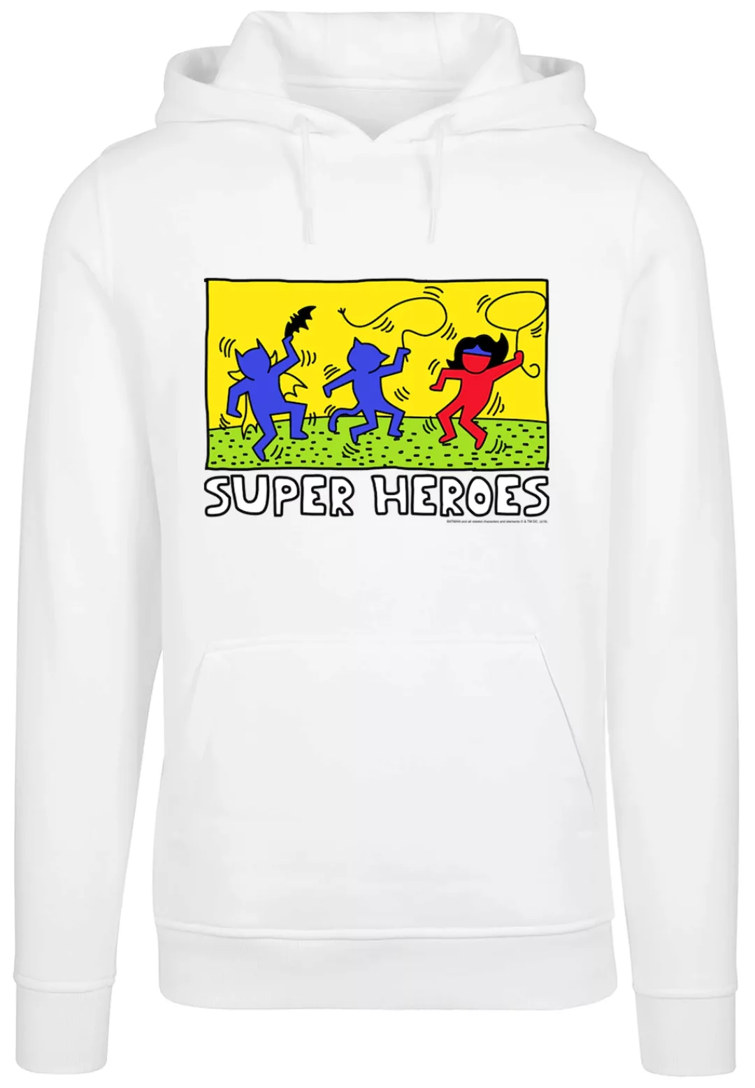 F4NT4STIC Sweatshirt "F4NT4STIC Herren Batman Pop Art -WHT with Fitted heav günstig online kaufen