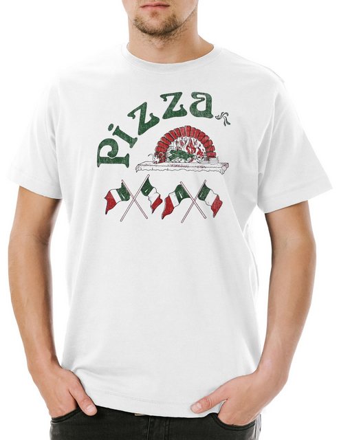 Urban Backwoods Print-Shirt Pizza Symbol Herren T-Shirt Italia Fun Italien günstig online kaufen