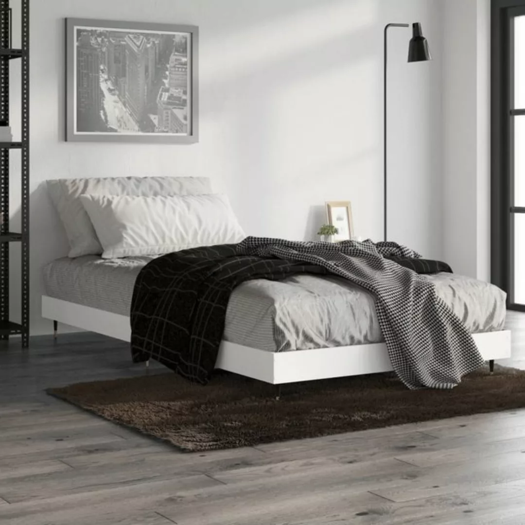 vidaXL Bett Bettgestell Schwarz 90x190 cm Holzwerkstoff günstig online kaufen