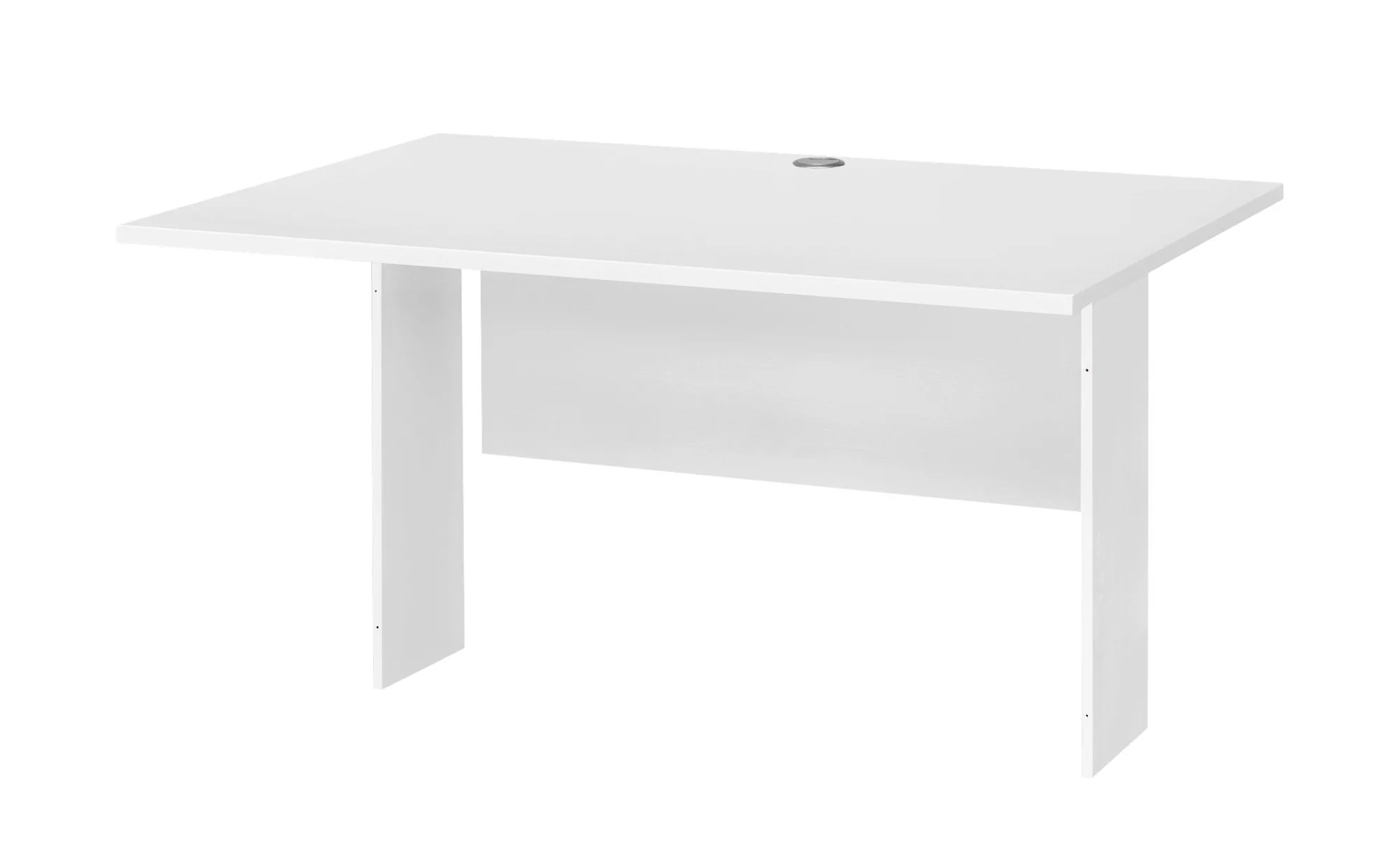 Schreibtischplatte  System - weiß - 120 cm - 80 cm - Sconto günstig online kaufen