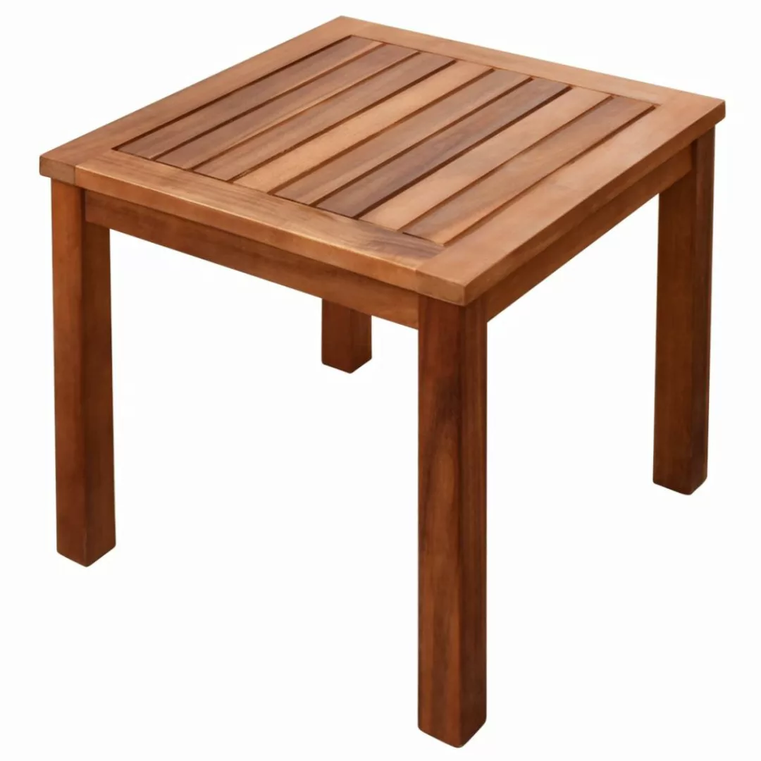 Sonnenliege Mit Tisch Akazie Massivholz Und Textilene günstig online kaufen