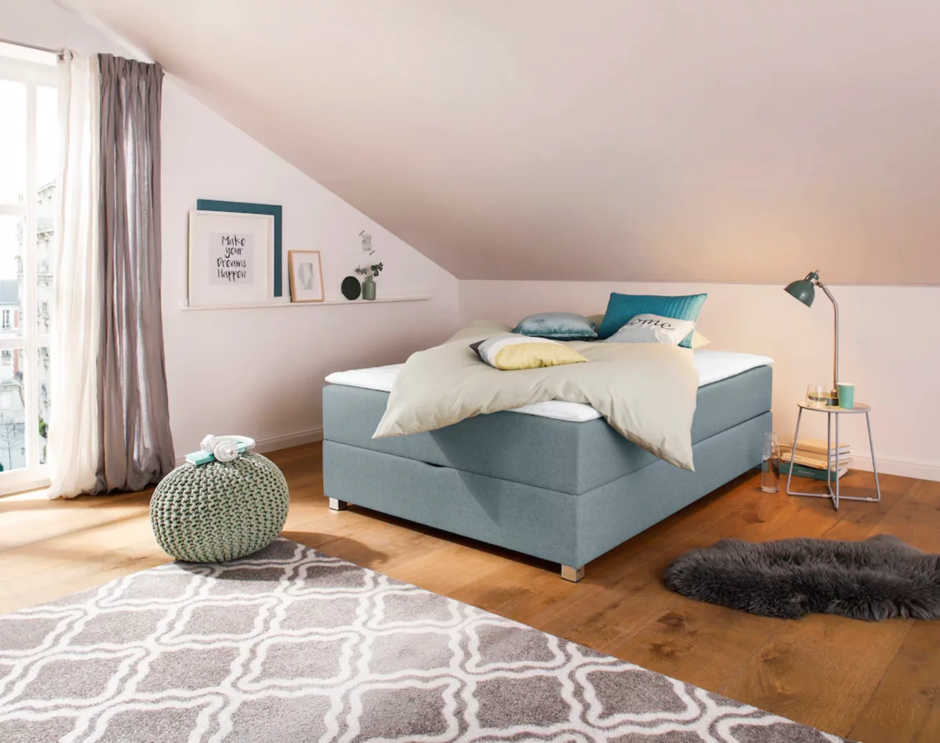 INOSIGN Boxbett "Alexis", ohne Kopfteil - ideal für Räume mit Dachschrägen; günstig online kaufen