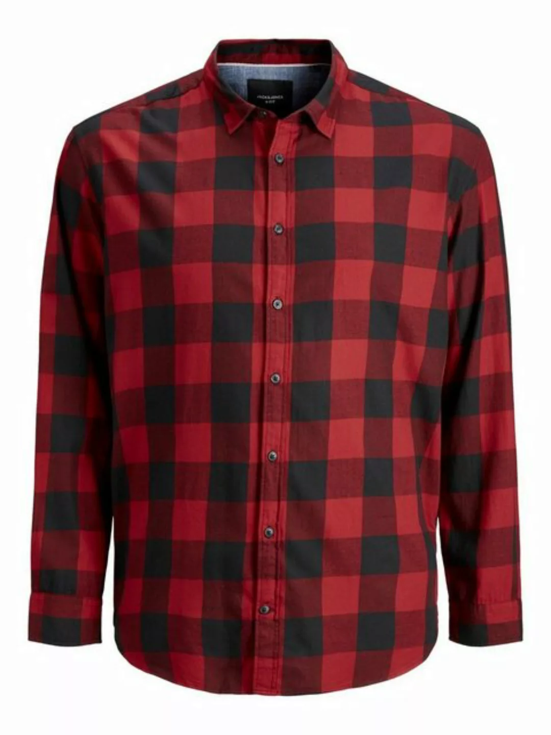 Jack & Jones Herren Freizeit Hemd JJEGINGHAM Comfort Fit Plussize günstig online kaufen