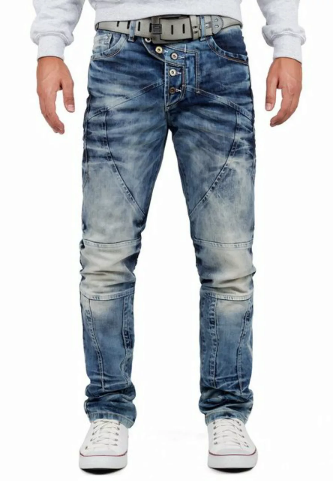 Cipo & Baxx 5-Pocket-Jeans Hose BA-CD346 Denim mit Verzierungen und Nähten günstig online kaufen