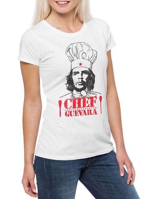 Urban Backwoods Print-Shirt Chef Guevara Damen T-Shirt Karl Sozialismus Kom günstig online kaufen