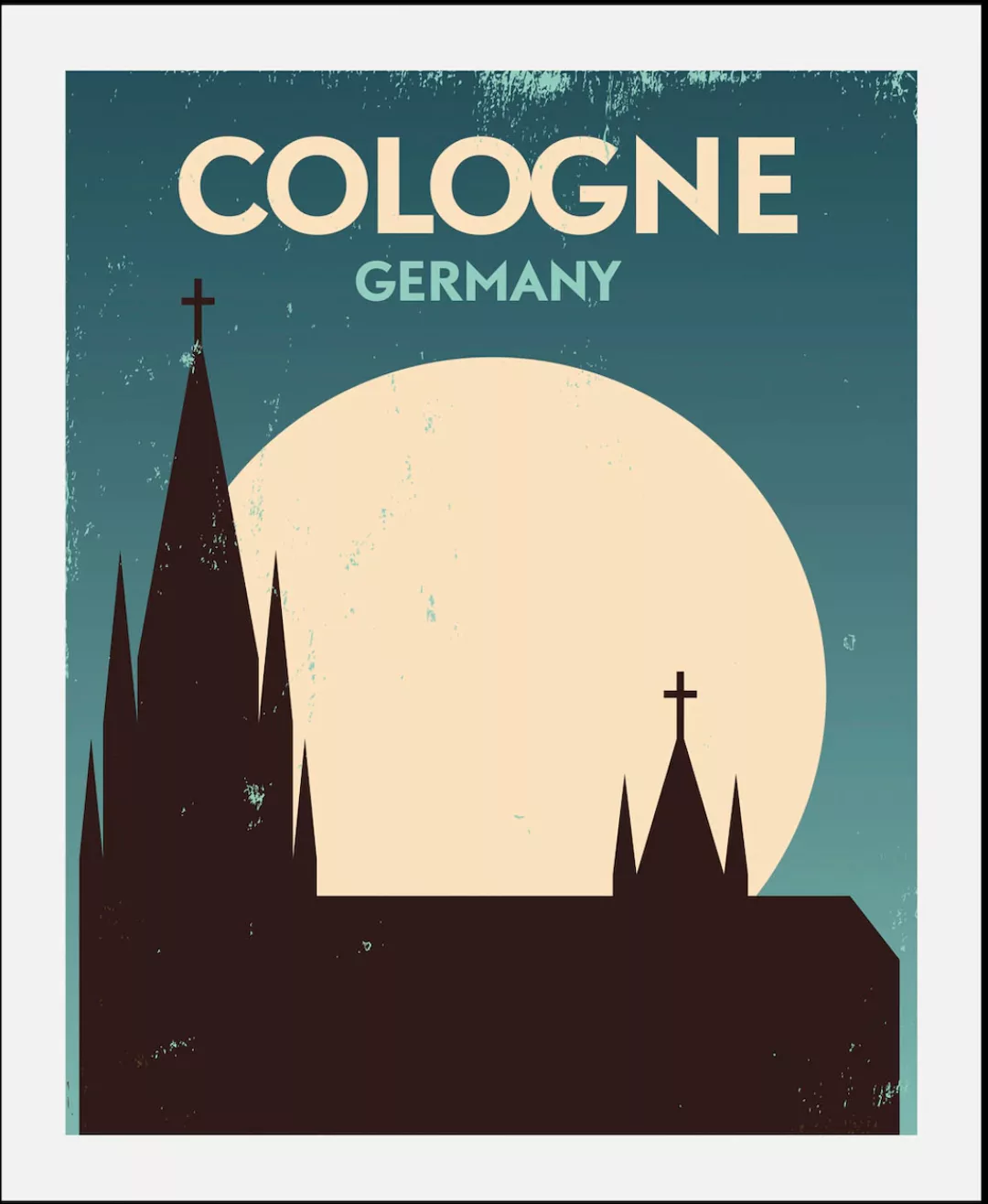 queence Bild "Kölner Dom", Städte-Deutschland-Kirche-Schriftzug, (1 St.), H günstig online kaufen