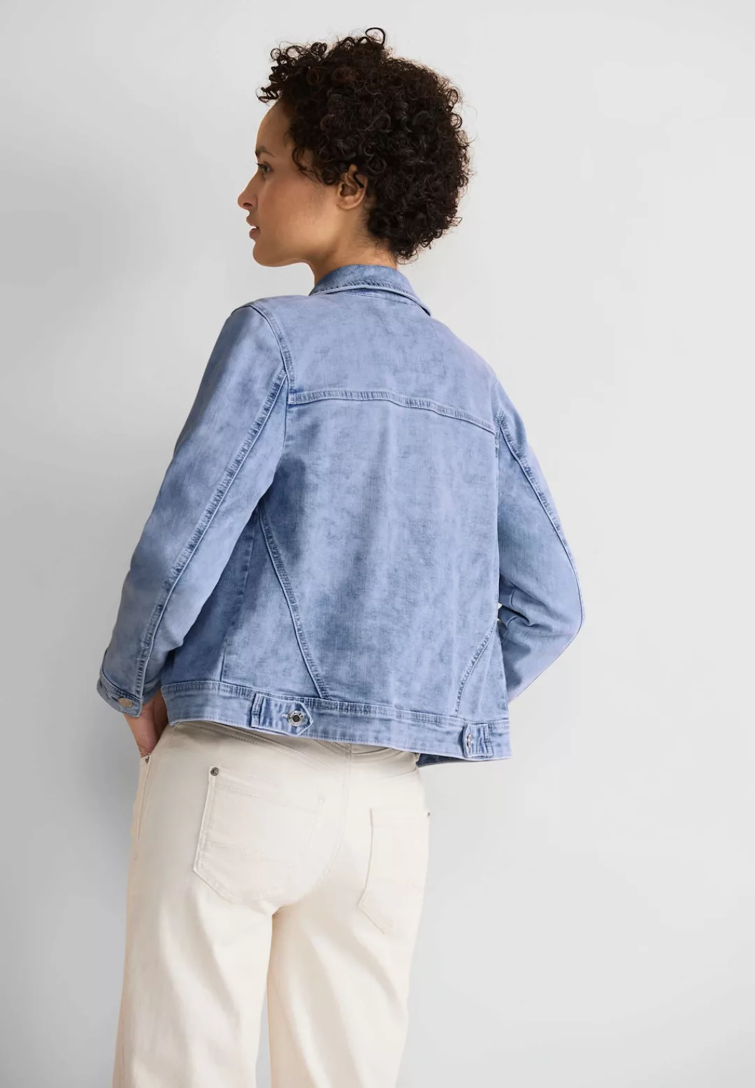 STREET ONE Jeansjacke, ohne Kapuze, mit Knopfleiste günstig online kaufen