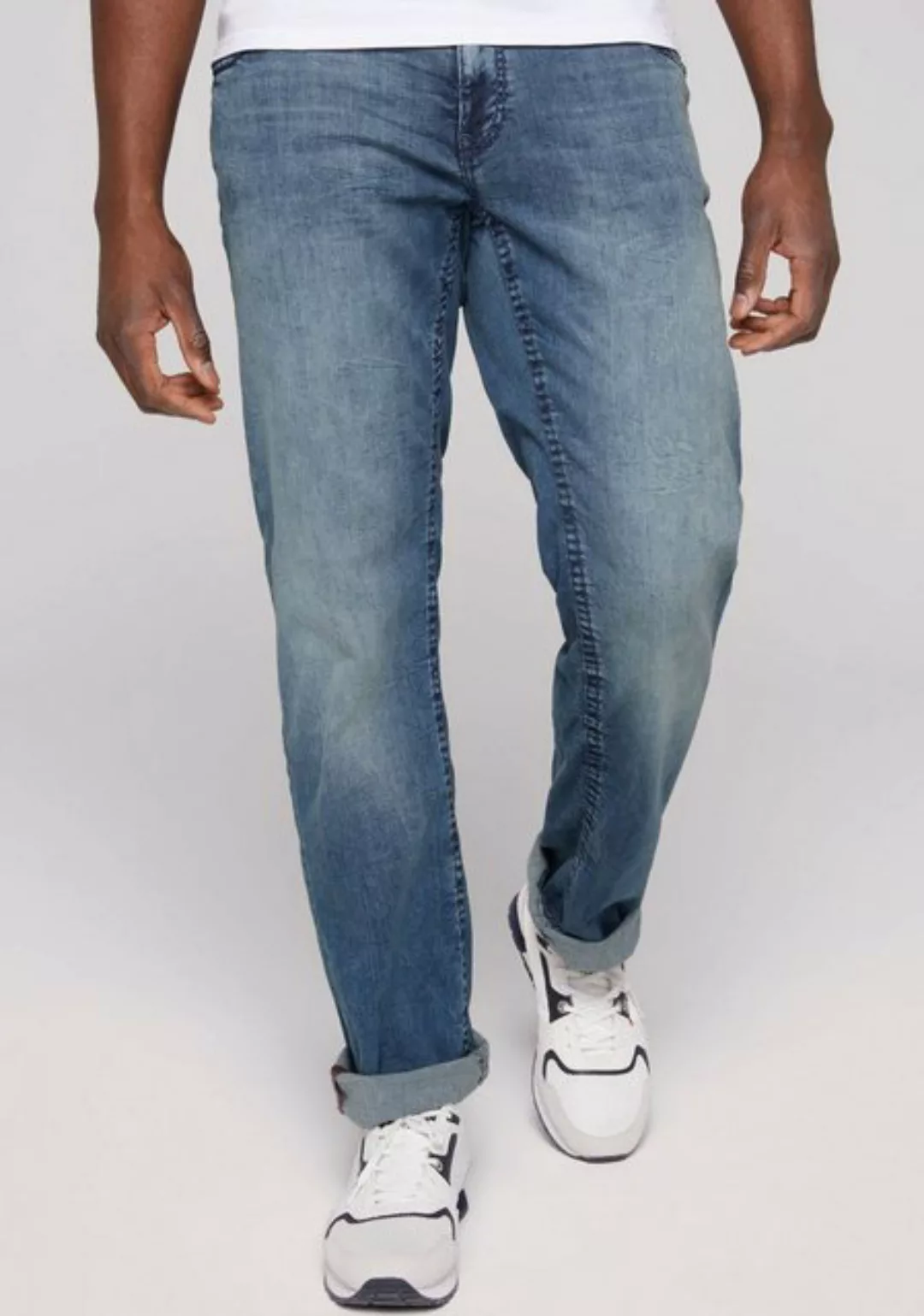 CAMP DAVID Loose-fit-Jeans mit markanten Nähten und Stretch günstig online kaufen