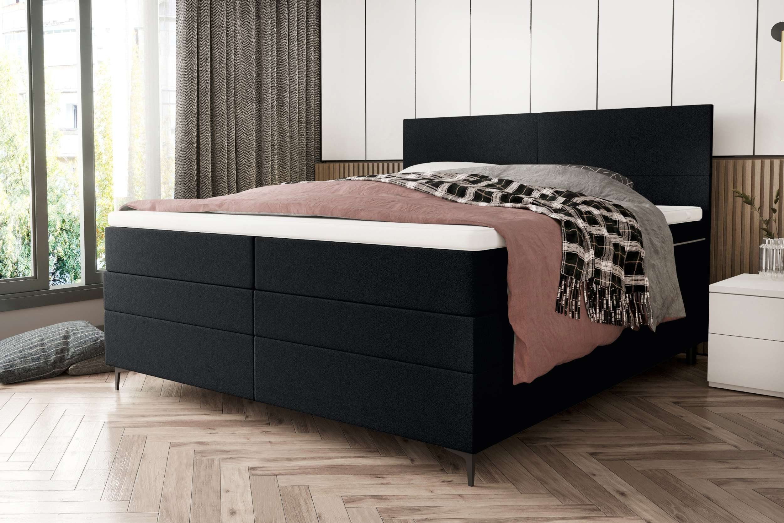 99rooms Boxspringbett Maximus (Schlafzimmerbett, Bett), 140/160/180 günstig online kaufen