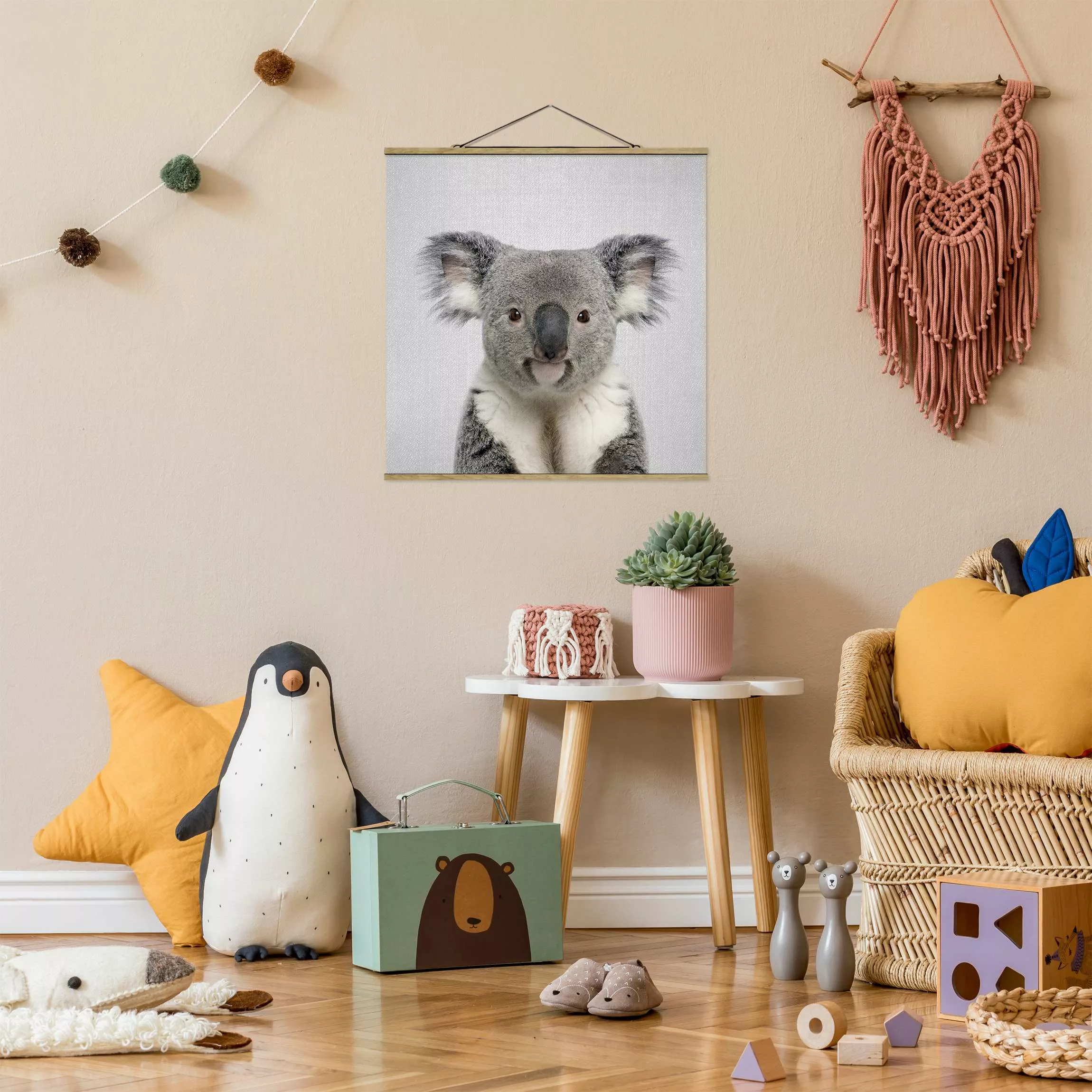 Stoffbild mit Posterleisten Koala Klaus günstig online kaufen