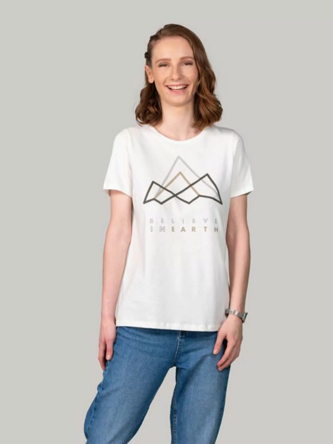 BLUVERD Kurzarmshirt Welt T-Shirt (Believe In Earth) günstig online kaufen