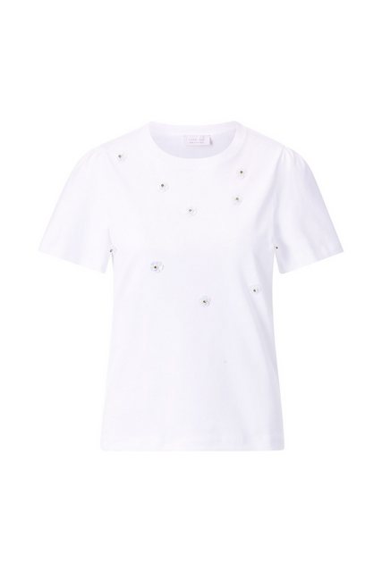 Rich & Royal Kurzarmhemd T-Shirt with Flower Application 100 günstig online kaufen